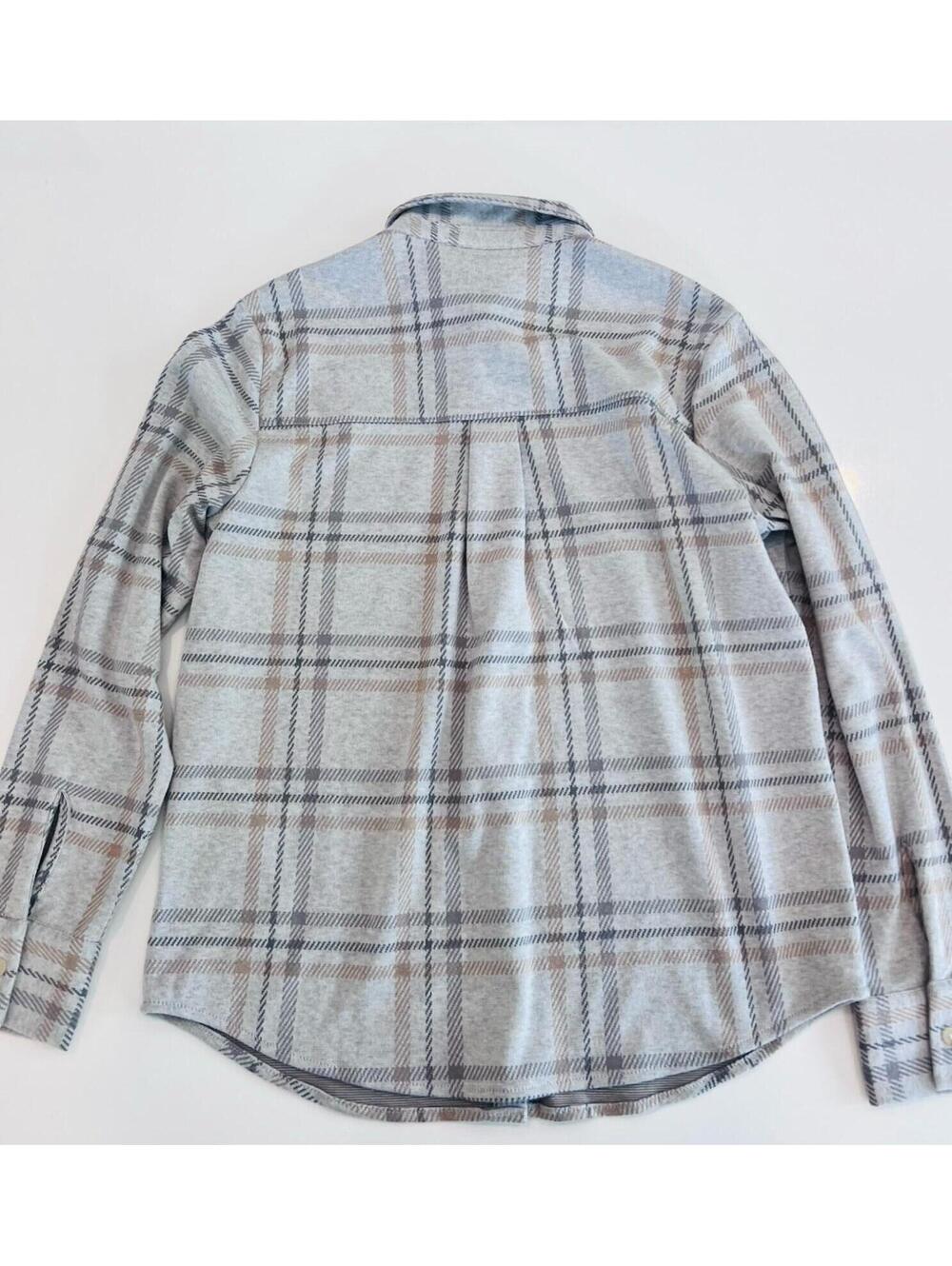 $178 Faherty Legend Sweater Shirt Size M Sandy Trails Plaid Top Button Down - Picture 9 of 9